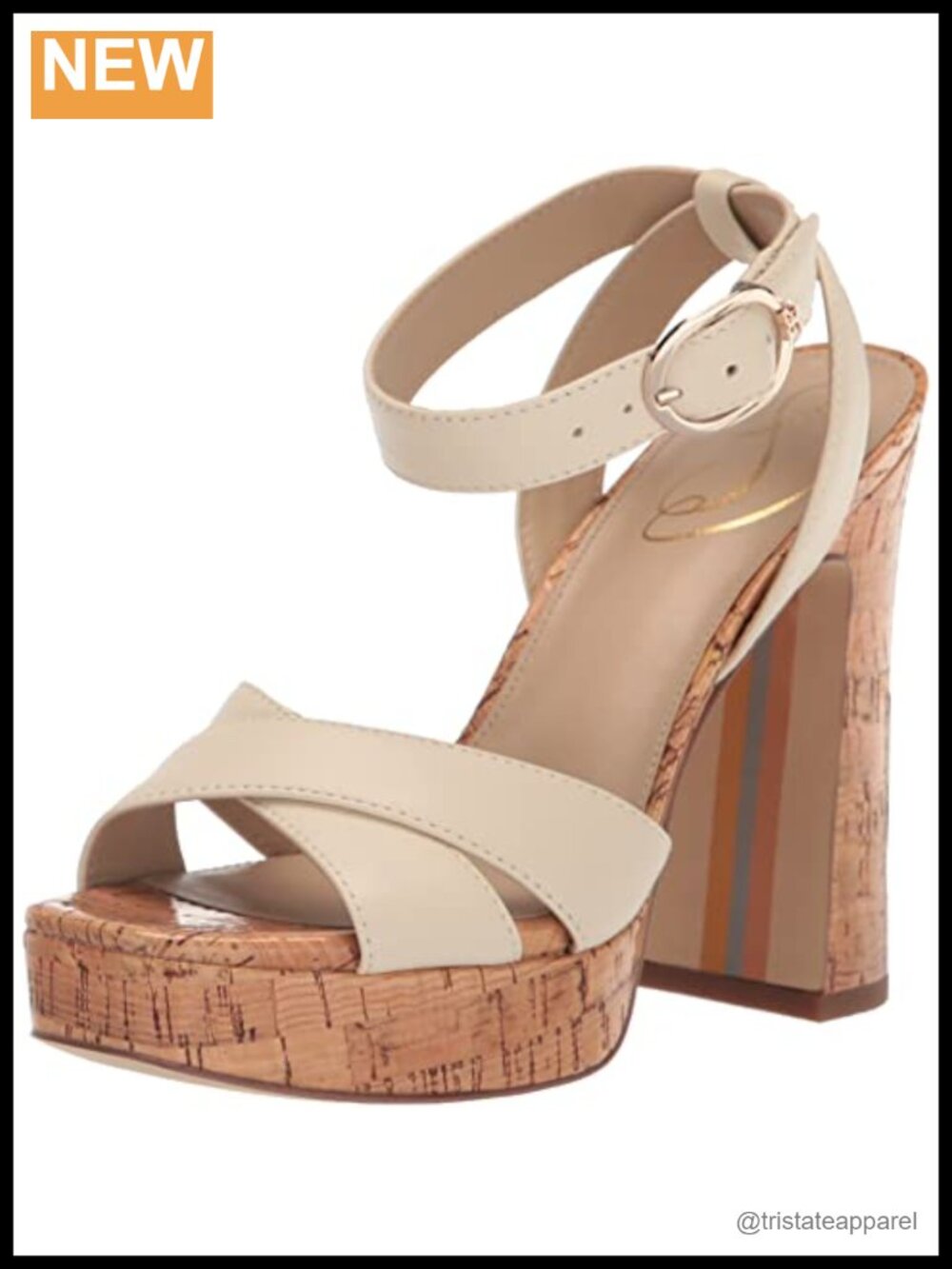 Sam Edelman Women's Kayna Platform Heeled Sandal with Ankle Strap and Open